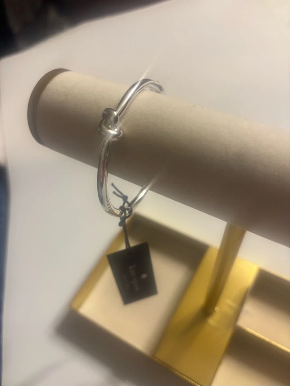 kate spade Silver Knotted Bangle Bracelet